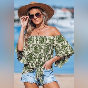 NWT CupShe Boho Era Ornate Cover-Up Top